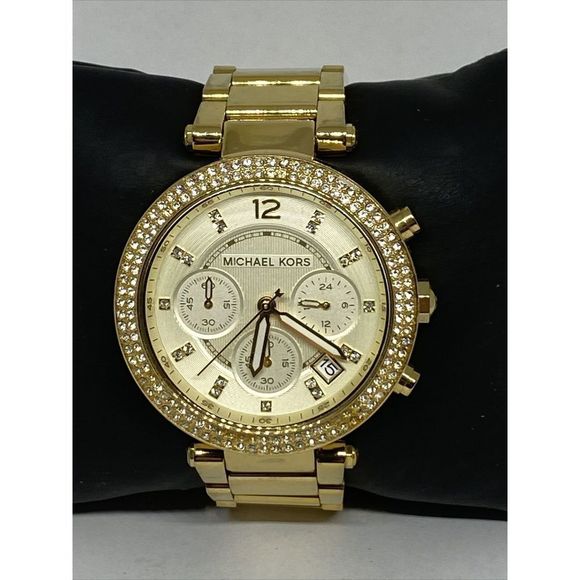 Michael Kors Parker MK5354 Womens Stainless Steel Analog Dial Quartz Watch WO13 - Picture 1 of 12